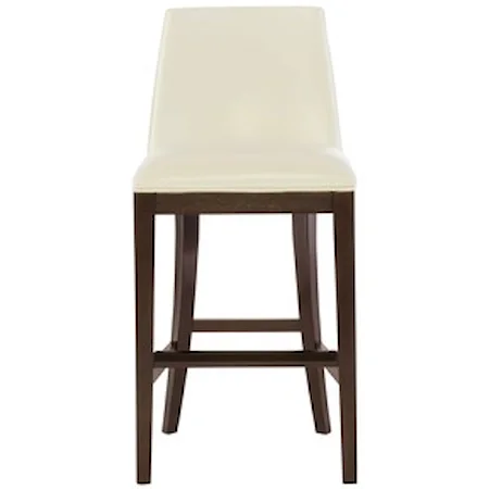 Contemporary Leather Counter Height Stool